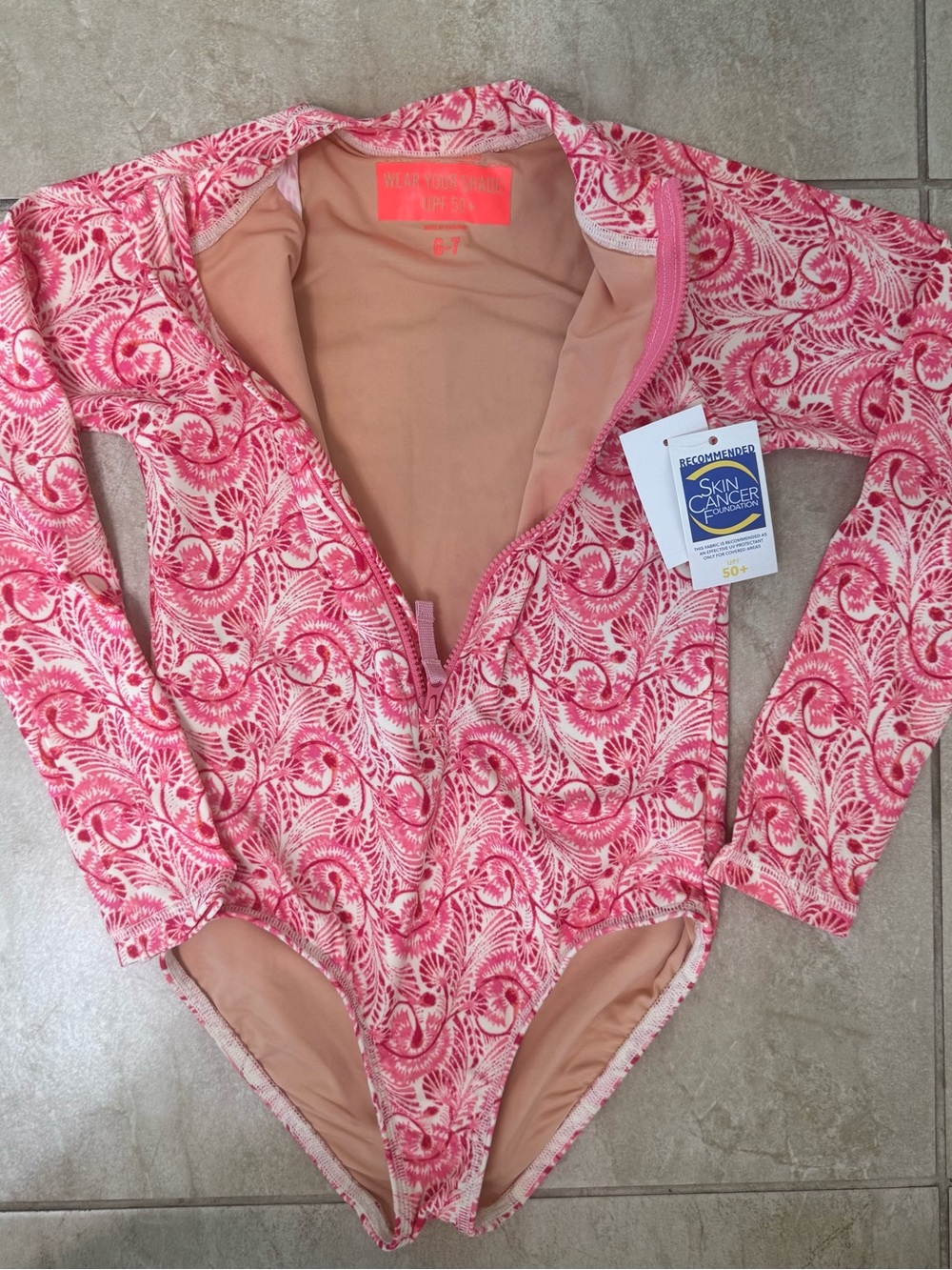 J. Crew rash guard swimsuit with UPF 50+ - Picture 7 of 13